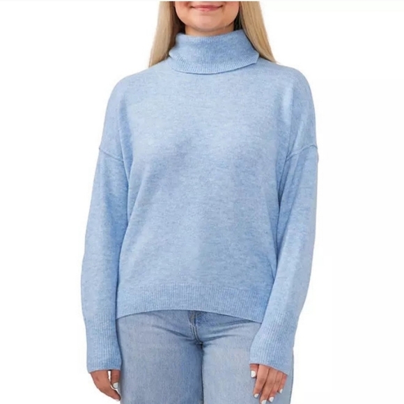 NWT Vince Camuto Ladies Turtleneck Sweater in Blue 💙 XXL - Picture 1 of 8